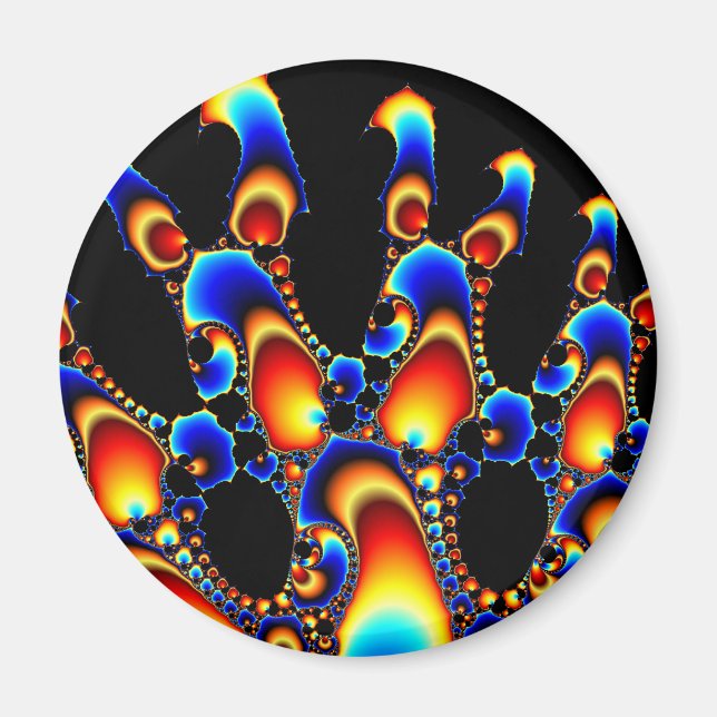Es - Mandelbrot Fraktal Art Magnet (Vorne)