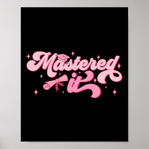 Es Master-Abschluss-MBA-Abschluss Poster