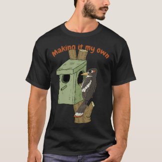 Es mir zu machen. Woodpecker Rebel. T-Shirt
