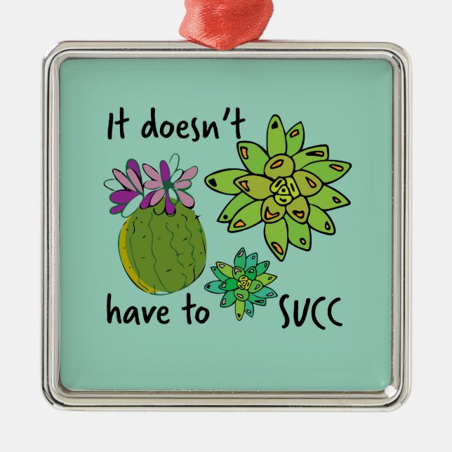 es muss nicht ornament aus metall (Vorne)