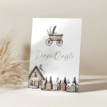 Es nimmt ein Dorf Babydusche Windeln Raffle