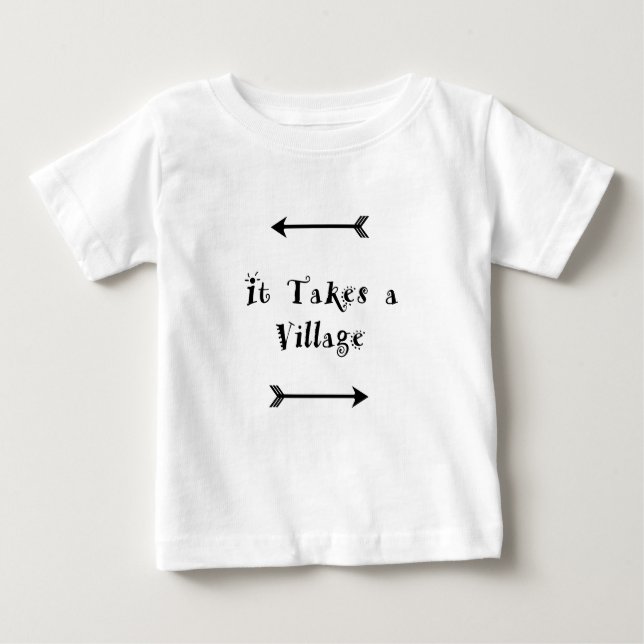 Es nimmt ein Dorf - Parenting Adoption Baby T-shirt (Vorderseite)