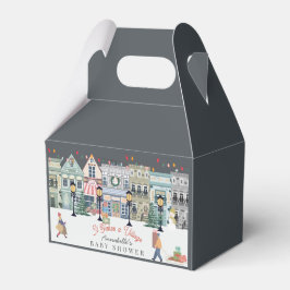 Es nimmt ein Village Holiday Town Baby Dusche Geschenkschachtel