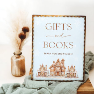 Es nimmt ein Village Winter Baby Dusche Geschenkbu Poster
