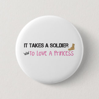 Es nimmt einem Soldaten zur Liebe eine Prinzessin Button