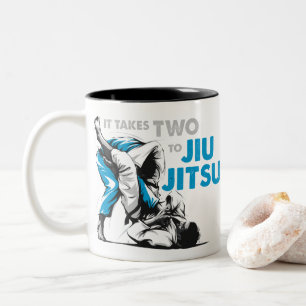 Es nimmt Jiu Jitsu zwei Zweifarbige Tasse
