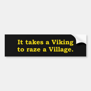 Es nimmt Viking Autoaufkleber