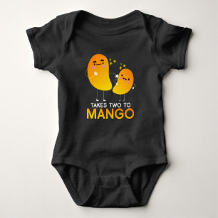Es nimmt zwei zum Mango-Frucht-Tango Baby Strampler