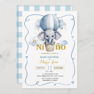 Es Nino Elephant Mexican Baby Shower Einladung