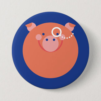 Es plattiert Minimal Pig Button