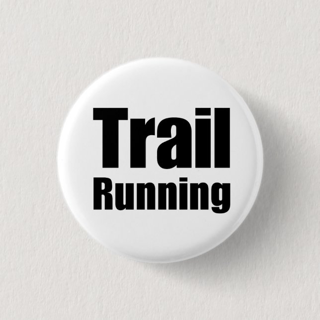 Es plattiert „Trail Running " Button (Vorderseite)