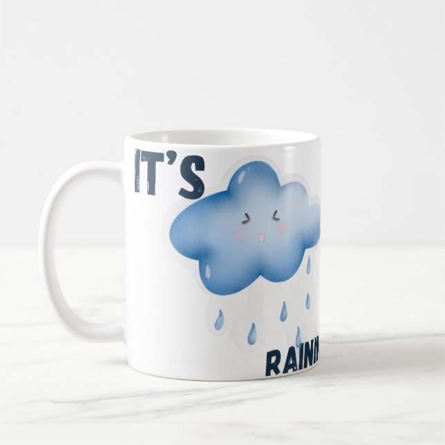 Es regnet ästhetisches Wetter  Kaffeetasse (Links)