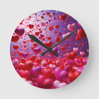 Es regnet in den Herzen Wall Clock Runde Wanduhr