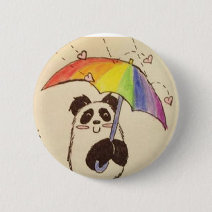 es regnet Liebe Animepanda-Shirtknopf Button
