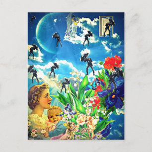 Es regnet Männer, Halleluja. Postkarte