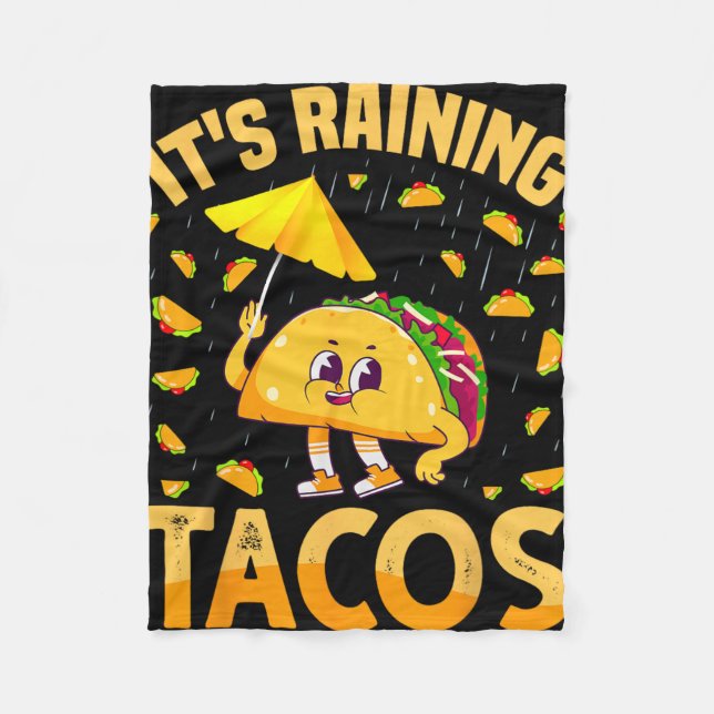 Es regnet Tacos Cinco De Mayo Tacos Es regnet Fleecedecke (Vorderseite)