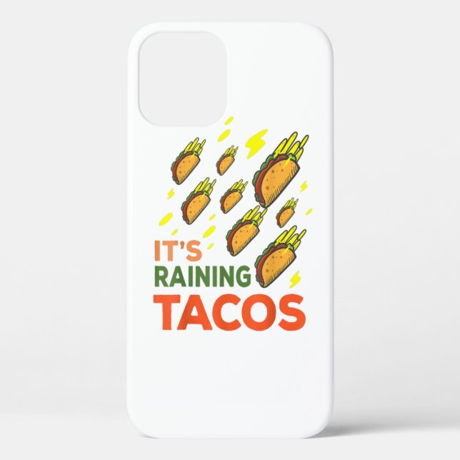 Es regnet Tacos Funny Taco Grafikgeschenk Case-Mate iPhone Hülle (Rückseite)