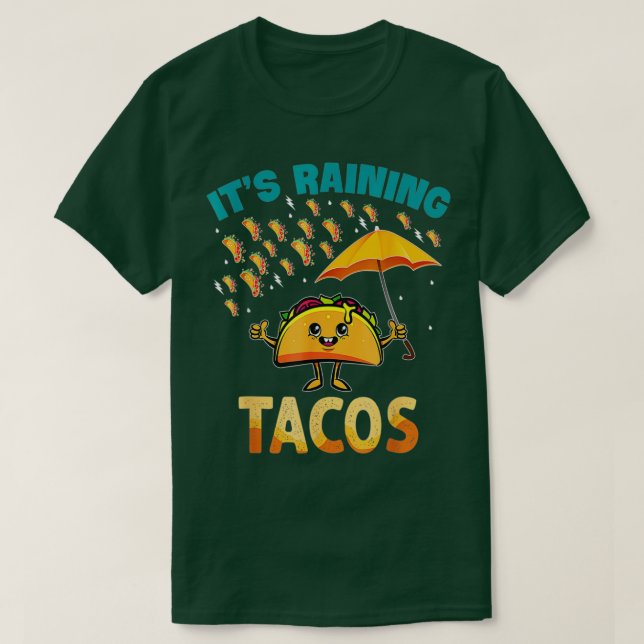 Es regnet Tacos Funny Taco Kinder Mädchen Jungen T-Shirt (Design vorne)