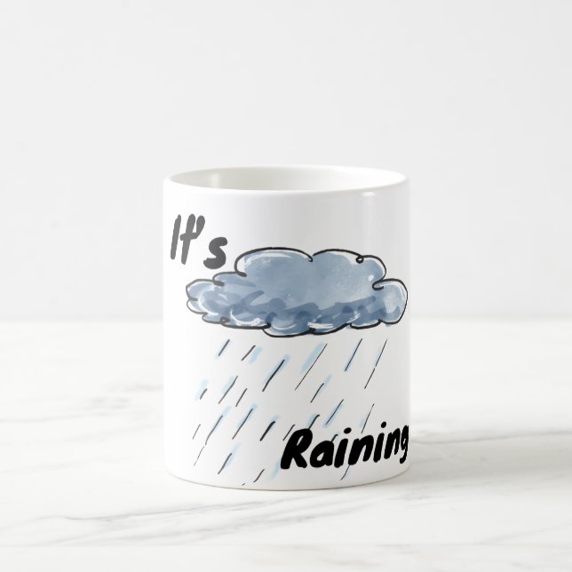 Es regnet Wolke Kaffeetasse (Mittel)