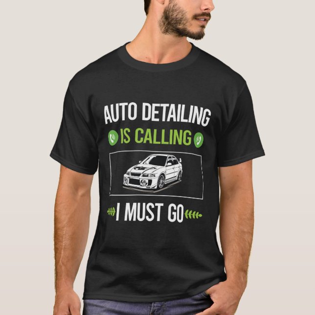 Es ruft Auto mit Detailangaben auf T-Shirt (Vorderseite)