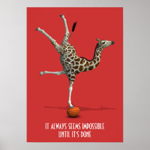 Es scheint immer unmöglich, bis es fertig Slogan i Poster