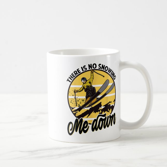 Es schneit mich nicht - Snowboarden - Ski Kaffeetasse (Rechts)