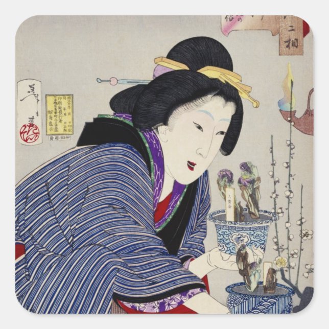 Es sieht so aus, als Wollte sie sich zu ändern: Da Quadratischer Aufkleber (Vorderseite)