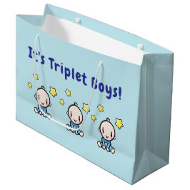 Es sind Drillinge Jungen!, Geschenkverpackung für  Große Geschenktüte