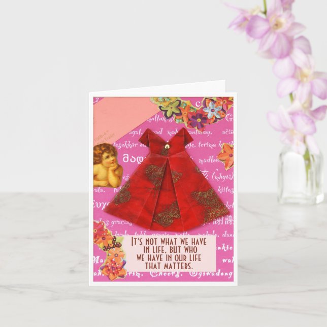 Es sind Freunde, die wichtig ... Karte (Orchidee)