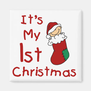 Es sind meine 1. Weihnachtsgeschenke und T - Shirt Magnet