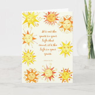 Es sind nicht die Jahre... Karte