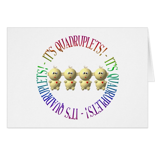 Es sind Vierlinge! (Vorderseite (Horizontal))