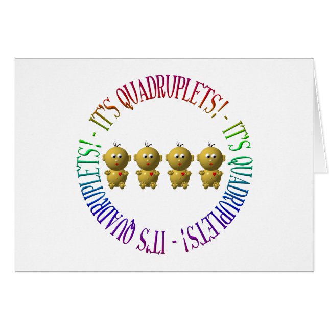 Es sind Vierlinge! (Vorderseite (Horizontal))