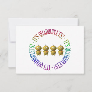 Es sind Vierlinge! Einladung