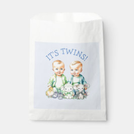 Es sind Zwillinge! Niedlich Junge Zwillinge Kinder Geschenktütchen