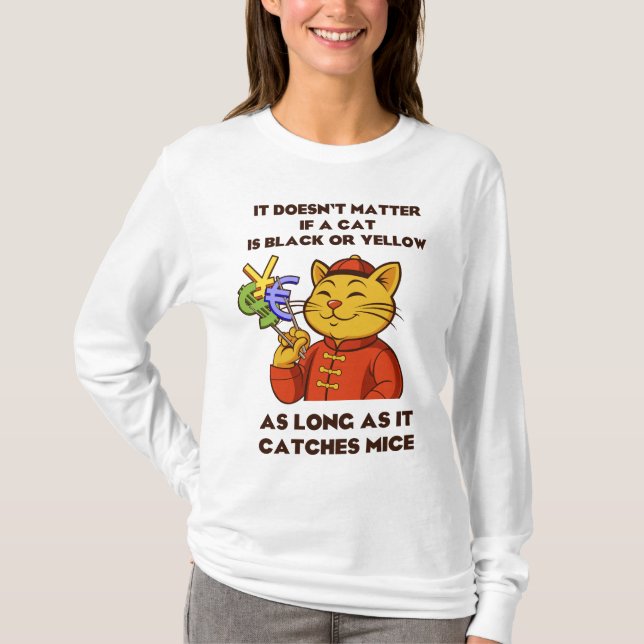Es spielt keine Rolle, ob eine Katze schwarz oder  T-Shirt (Vorderseite)