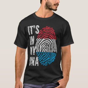 ES STECKT IN MEINER DNA Luxemburg Flagge Männer Fr T-Shirt