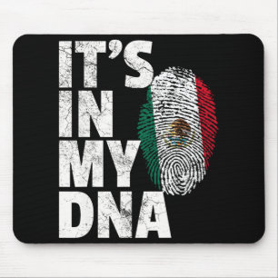 Es Steckt In Meiner Dna Mexikanisch Mexiko Flagge  Mousepad