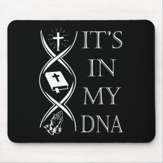 Es Steht In Meiner Dna Vertraue Gott Jesus Christl Mousepad