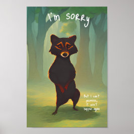 Es tut mir leid, aber ich kann nicht versprechen, poster