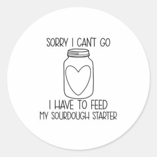 Es tut mir leid, dass ich nicht gehen kann, ich mu runder aufkleber