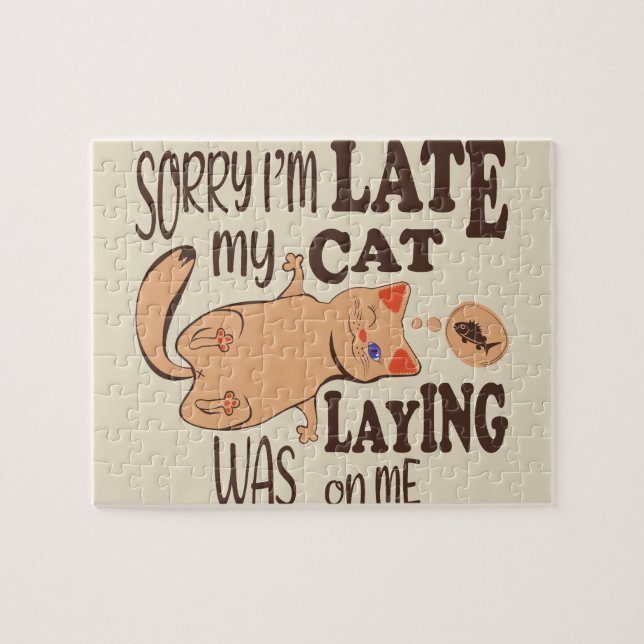 Es tut mir leid, dass ich zu spät dran bin puzzle (Horizontal)