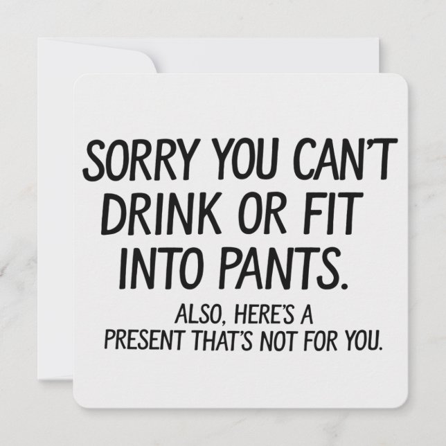 Es tut mir leid, dass Sie keine Schwangerschaft tr Einladung (Vorderseite)