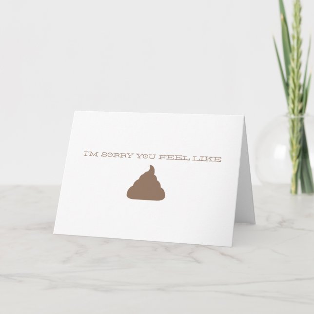 ES TUT MIR LEID, DIE KARTE ZU BEKOMMEN (Vorderseite)