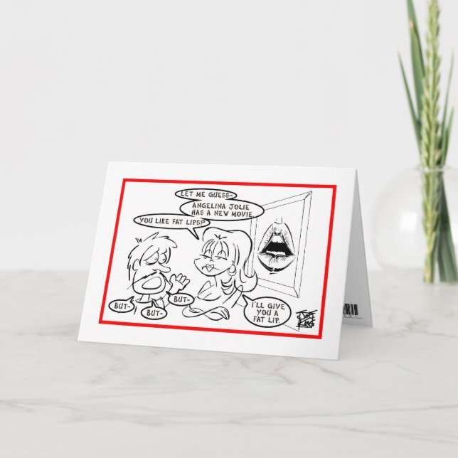 ES TUT MIR LEID: "FAT-LIPPE " KARTE (Vorderseite)