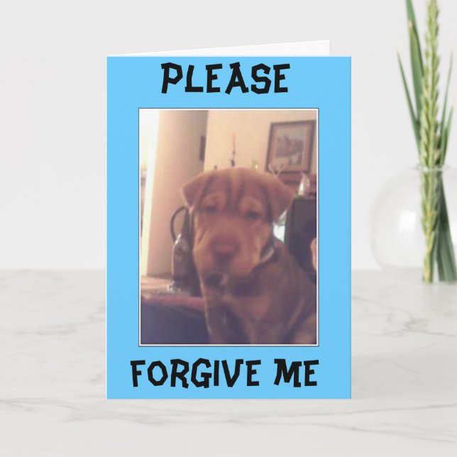 Es tut mir leid karte (Vorderseite)