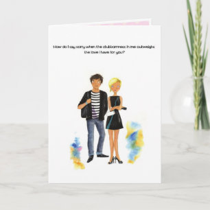 Es tut mir leid karte