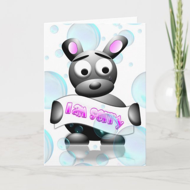 Es tut mir leid karte (Vorderseite)