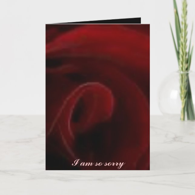 Es tut mir leid karte (Vorderseite)