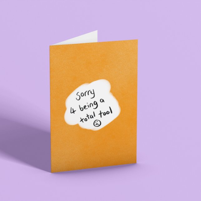 Es tut mir leid karte (Von Creator hochgeladen)